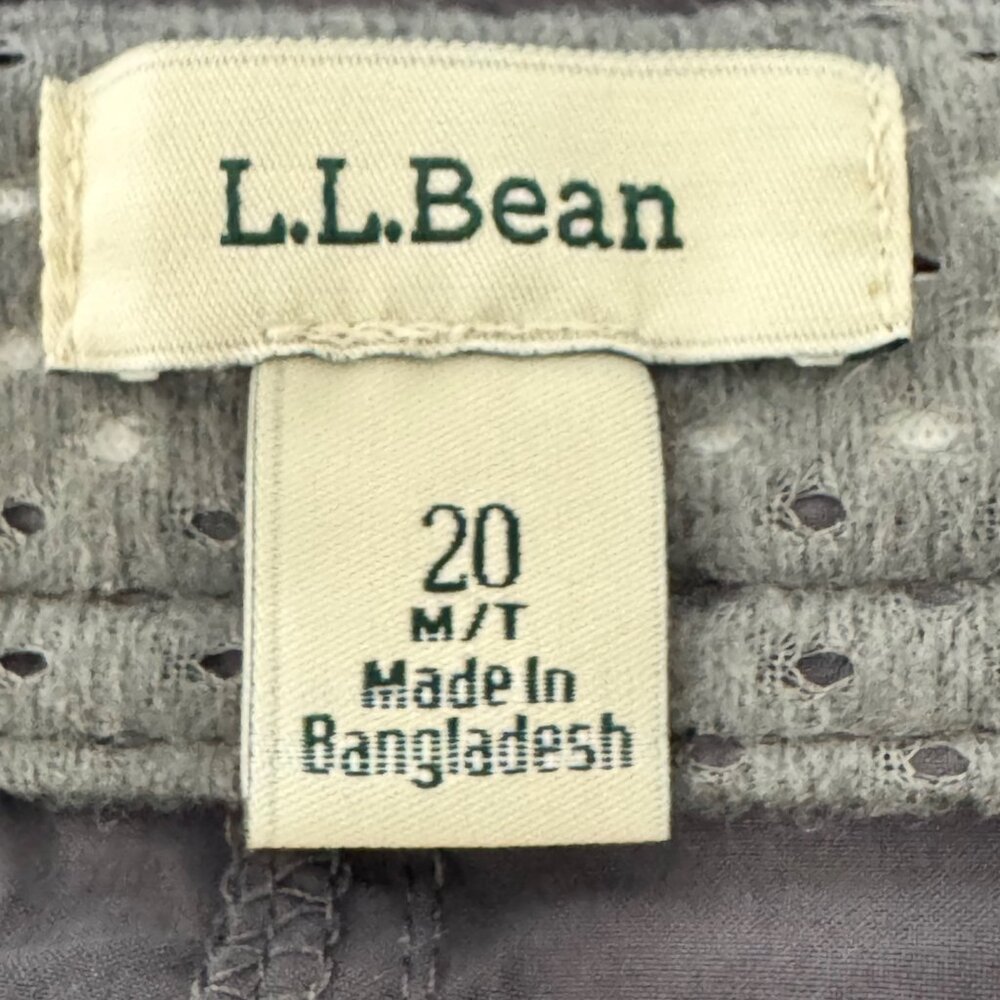 L.L. Bean Women’s Comfort Trail Hiking Pants Granite UPF 50+ Nylon 20 M/T - Picture 3 of 16